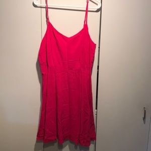 Hot pink sun dress